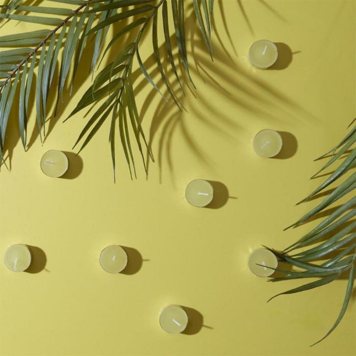 Paris Prix Lot de 15 Bougies Chauffe-Plat Parfumées  Antimoustique  3,8cm Citronnelle