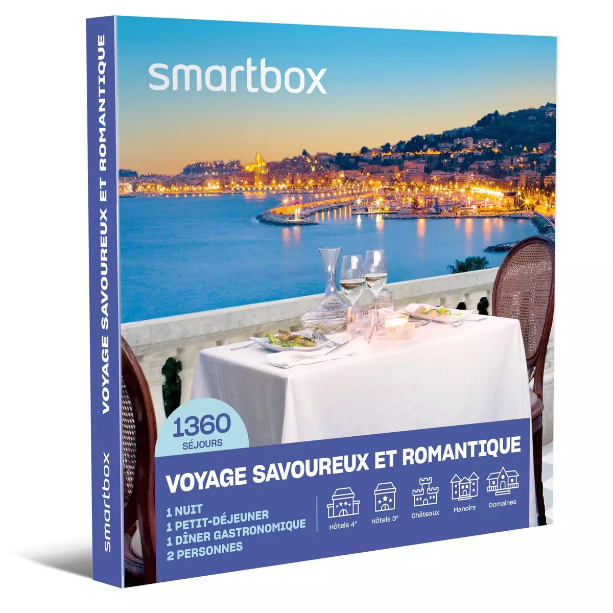 Smartbox Voyage savoureux et romantique - Coffret Cadeau Séjour