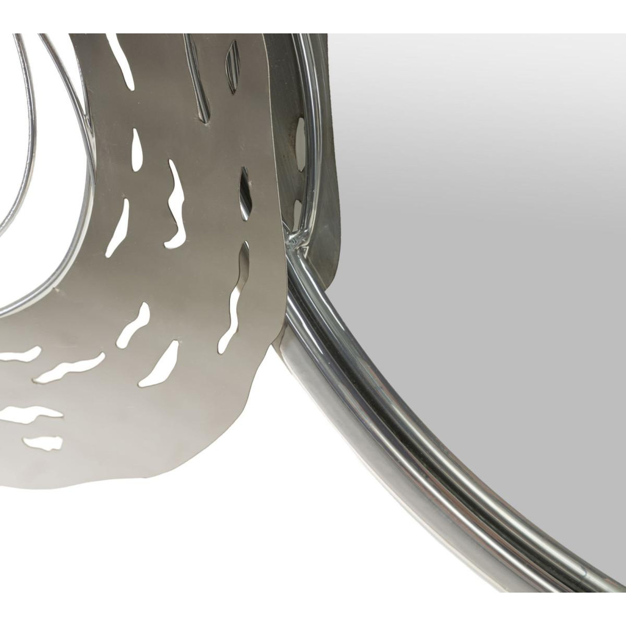 Voir la diapositive 4 : Paris Prix Décoration murale avec miroir  hop  106cm argent