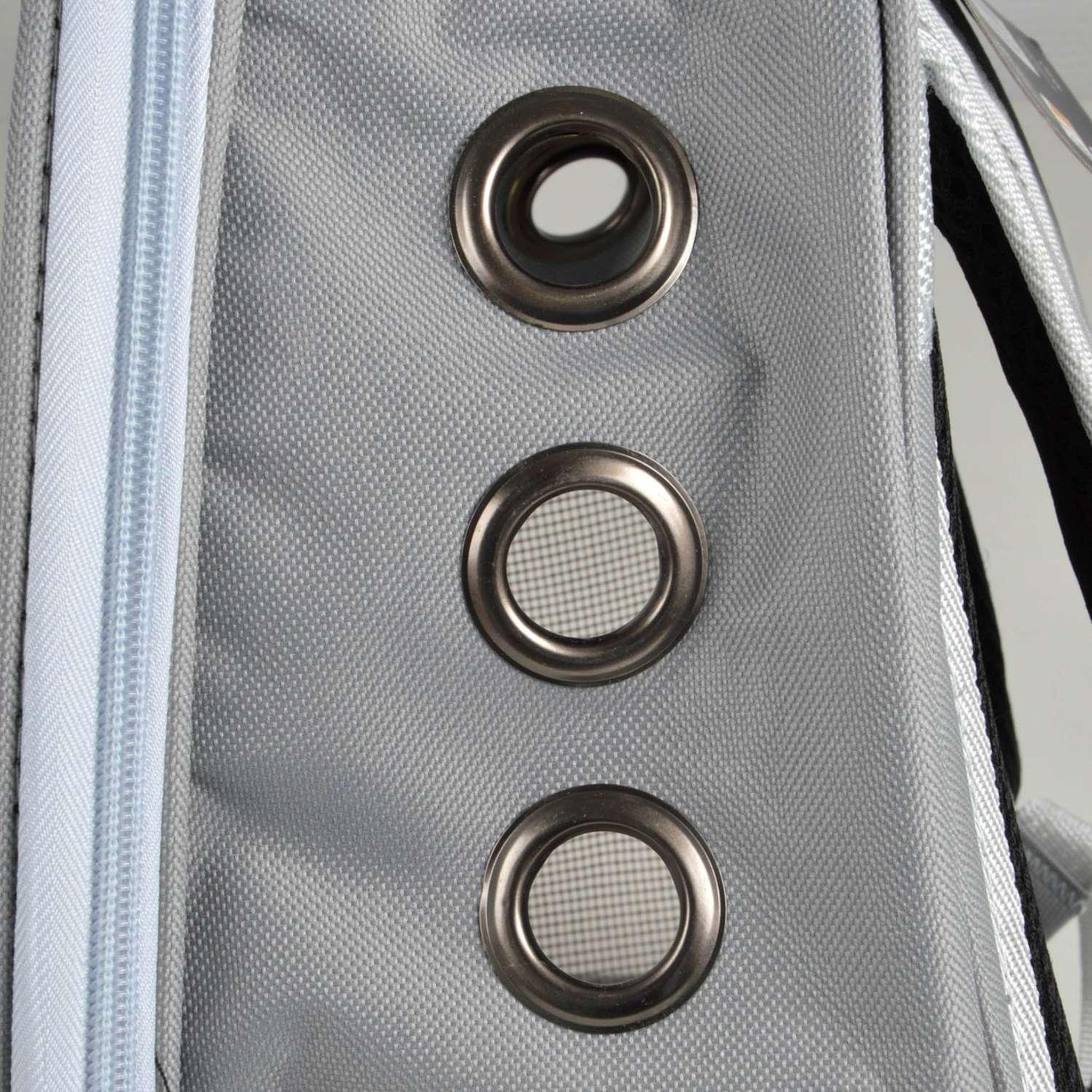 Voir la diapositive 3 : LOVE STORY Sac à dos de transport avec bulle pour chat et chien - gris