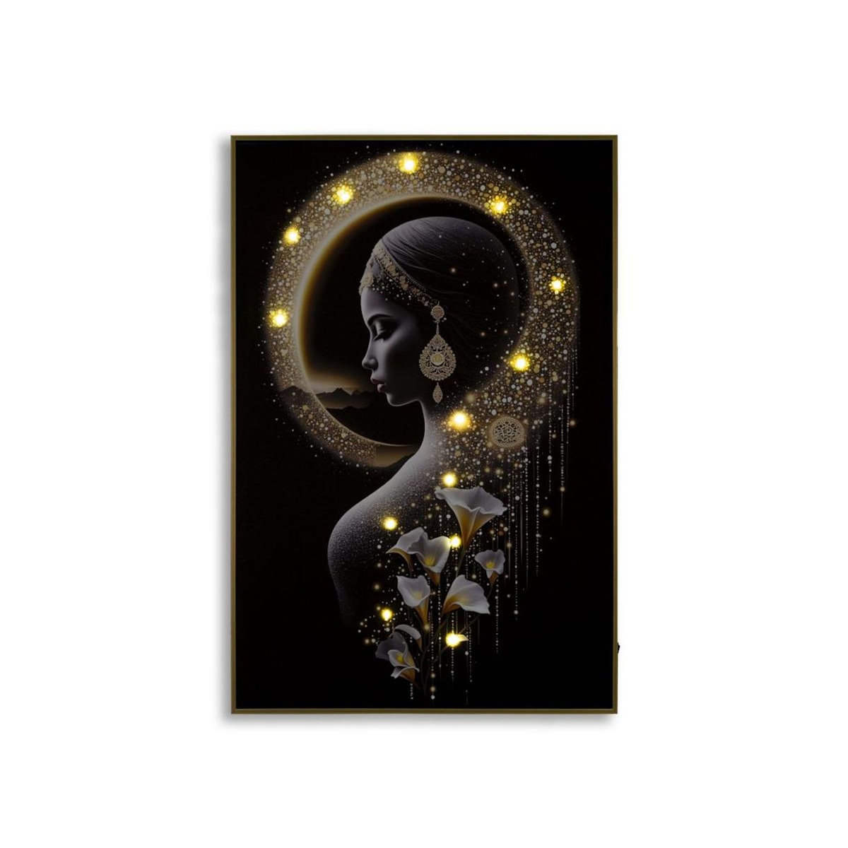 Paris Prix Tableau Imprimé à LED  Inda  60x90cm Multicolore