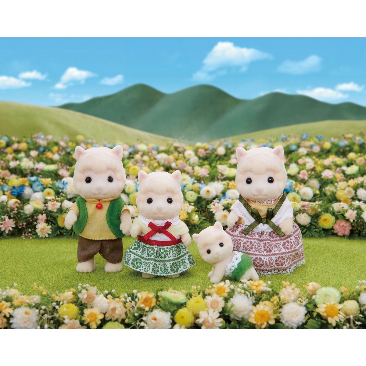 Epoch d'Enfance 5358 La famille Alpaga Sylvanian