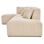 Voir la diapositive 3 : LISA DESIGN Victoire - canapé modulable d'angle gauche 5 places en velours côtelé grosses côtes