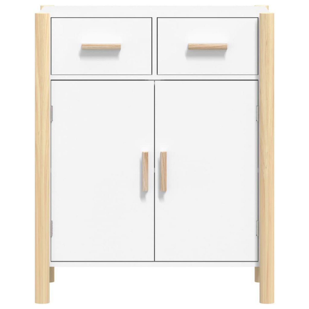 VIDAXL Buffet Blanc 62x38x75 cm Bois d'ingenierie