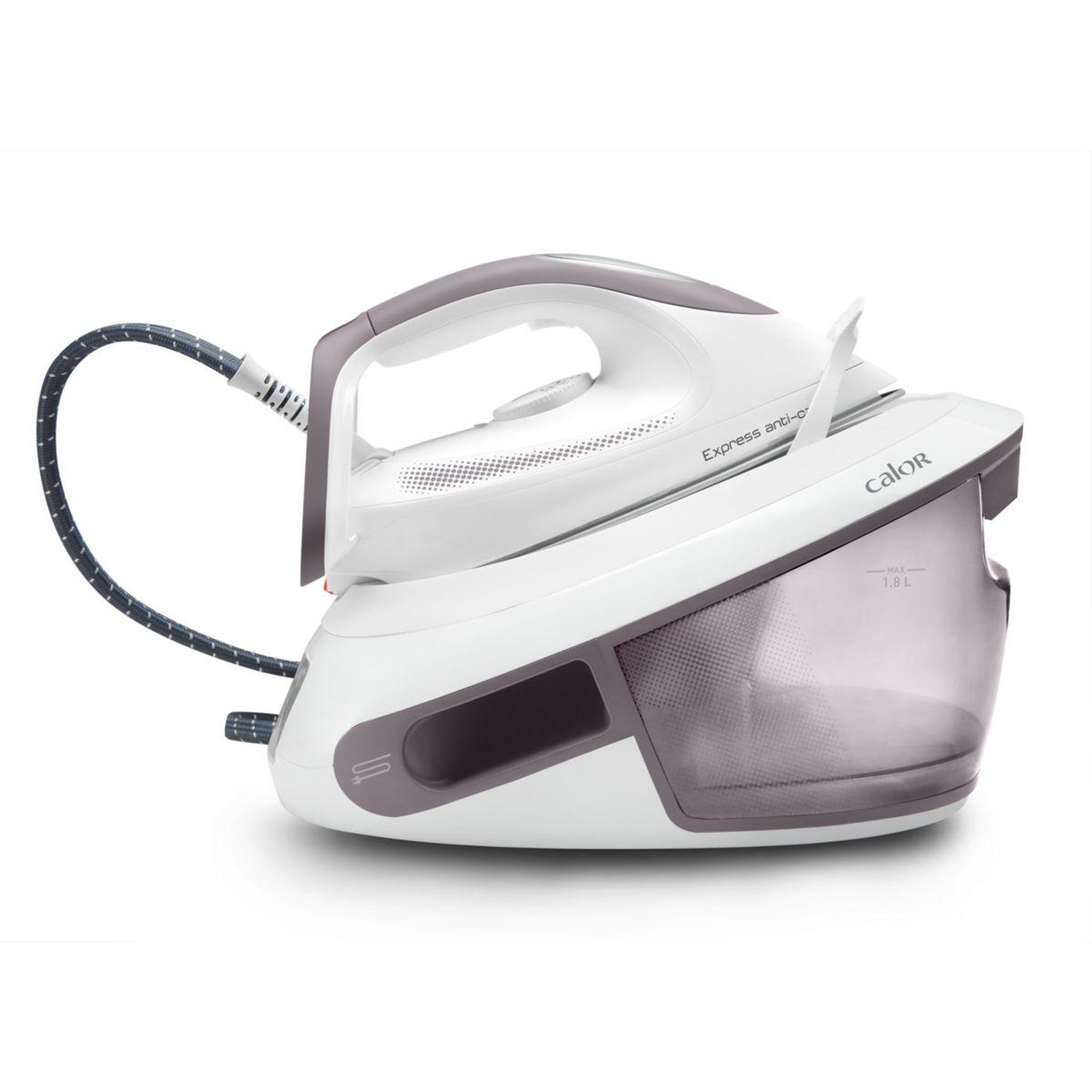 Voir la diapositive 3 : CALOR Centrale vapeur SV8011O Express anti-calc blc/gris