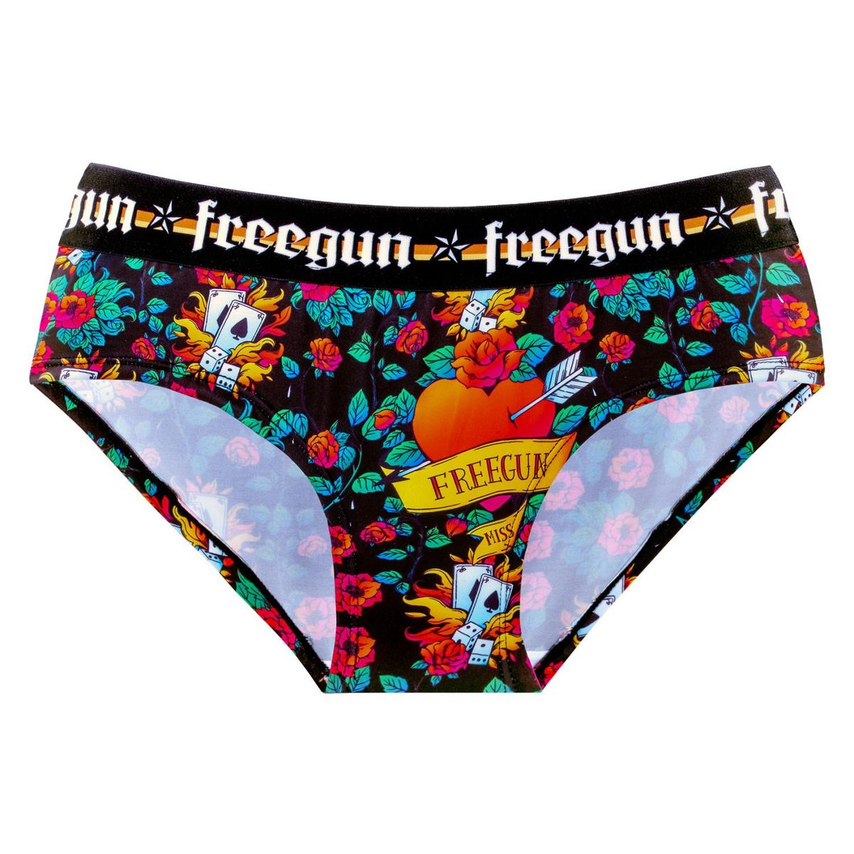 FREEGUN Lot de 3 culottes fille Hardy Tatoo