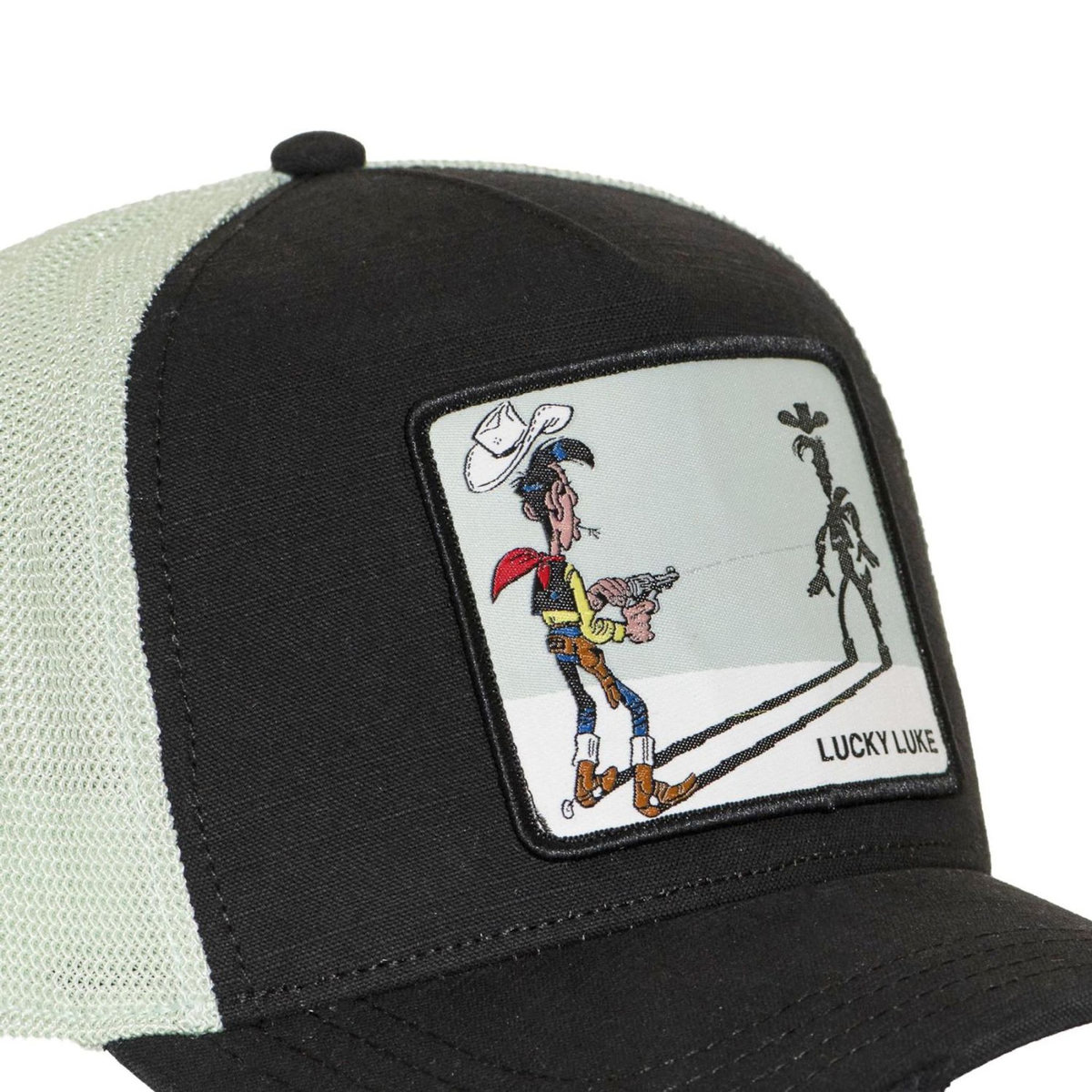 CAPSLAB Casquette premium trucker avec filet effet usé Lucky Luke  Fresh Luky
