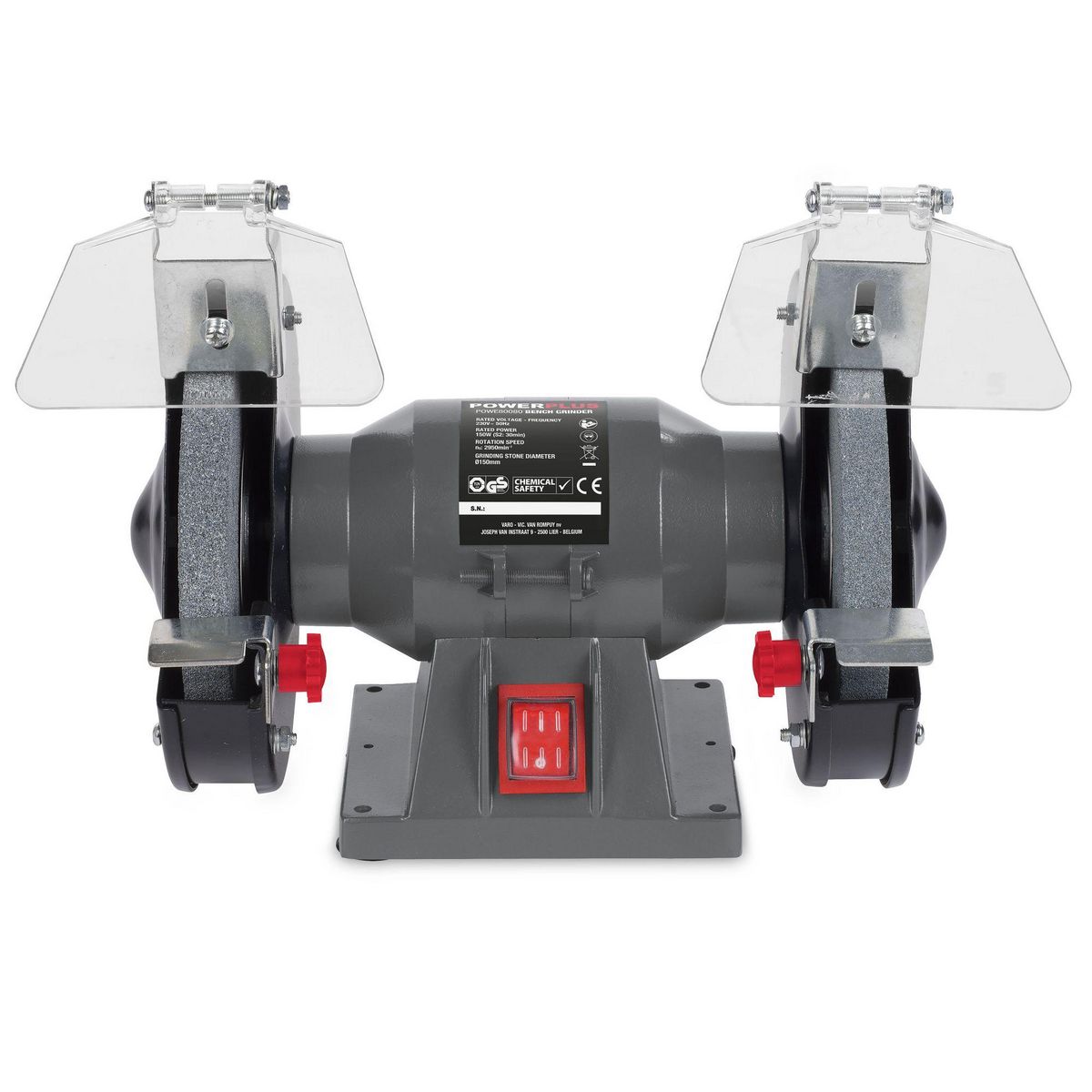 POWERPLUS Touret à meuler 2 meules 150w