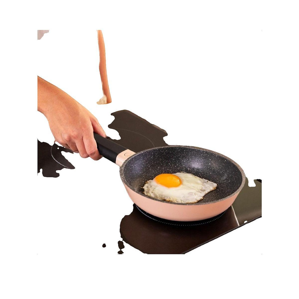 CECOTEC Ensemble de poêles Cecotec 3 pièces antiadhésives argent