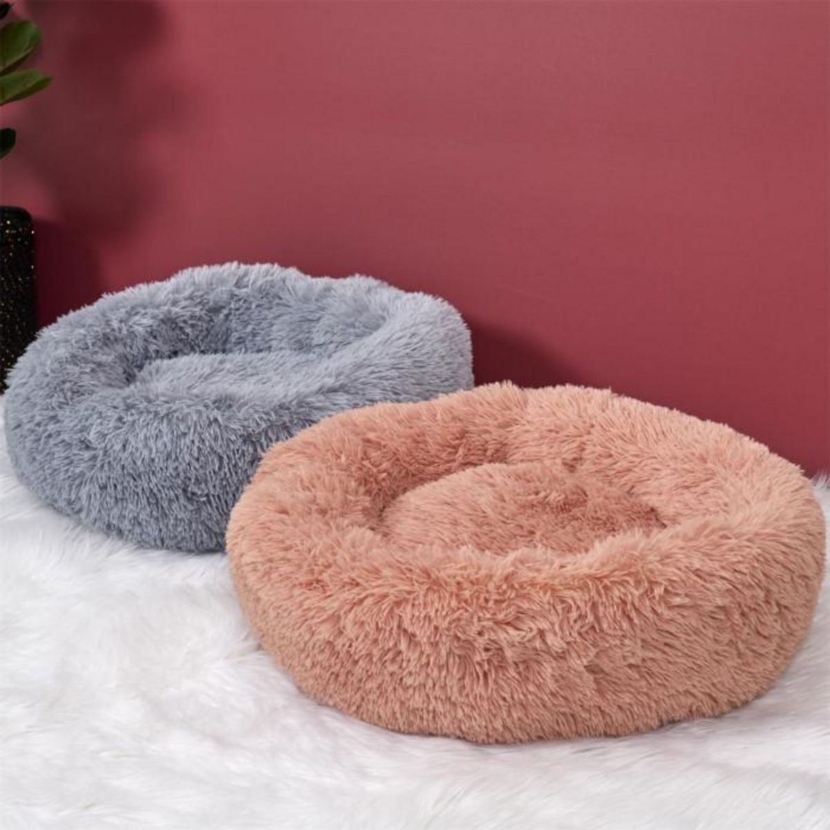 Paris Prix Coussin pour Chien & Chat  Apaisant  60cm Gris