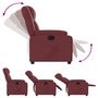 Voir la diapositive 4 : VIDAXL Fauteuil inclinable Rouge bordeaux Similicuir