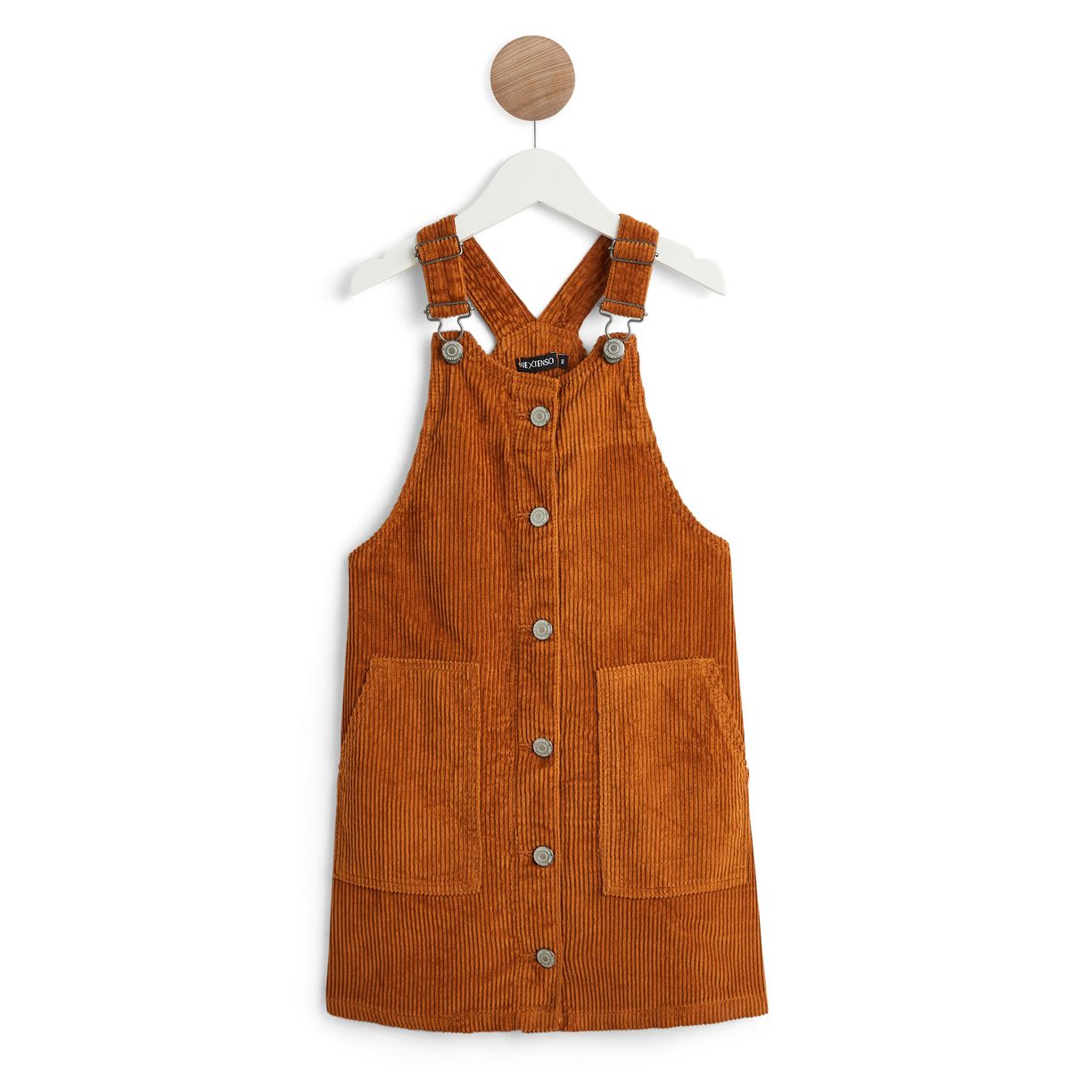 INEXTENSO Robe salopette velours fille