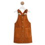 Voir la diapositive 1 : INEXTENSO Robe salopette velours fille