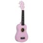 Voir la diapositive 5 : VIDAXL Jeu de ukulélé soprano avec sac pour enfants Rose 21