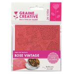 Graine créative Tapis de texture pour pâte polymère - Rose vintage