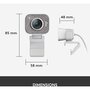 Logitech Webcam Streamcam Off White double microphone