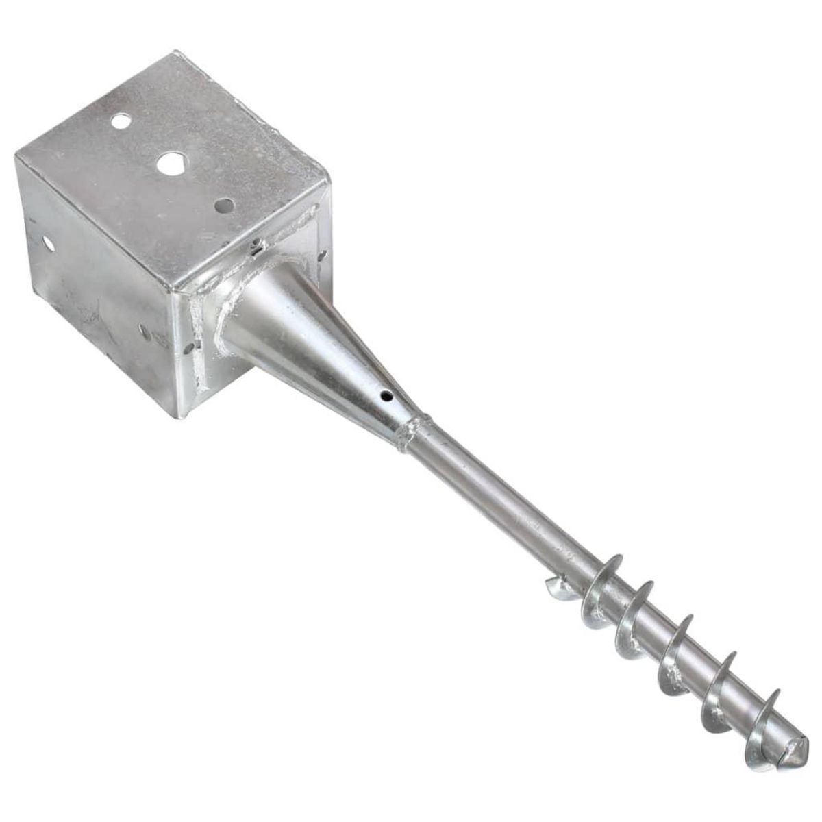 VIDAXL Piquets au sol 6 pcs Argente 12x12x56 cm Acier galvanise