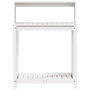 Voir la diapositive 5 : VIDAXL Table de rempotage avec etageres blanc bois massif de pin