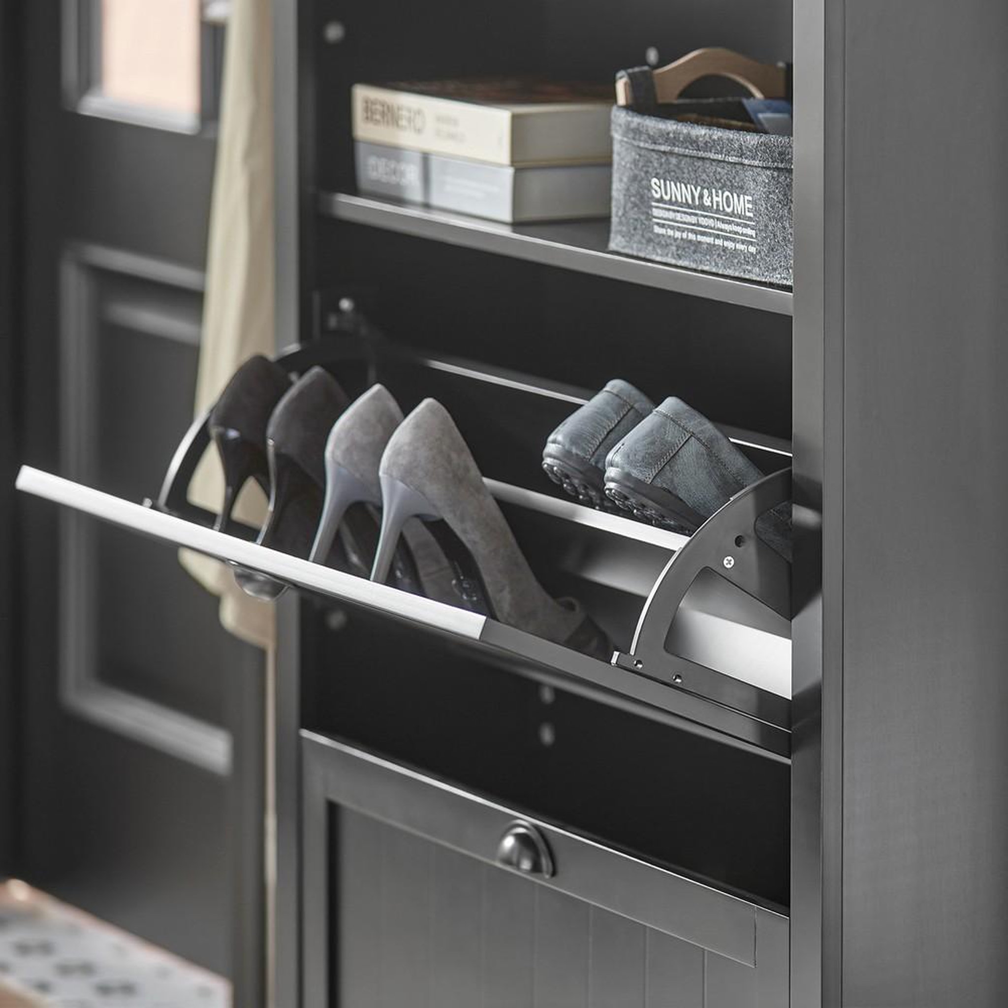 Voir la diapositive 6 : SOBUY SoBuy - Meuble À Chaussures 2 portes - Fonctionnel - FSR87