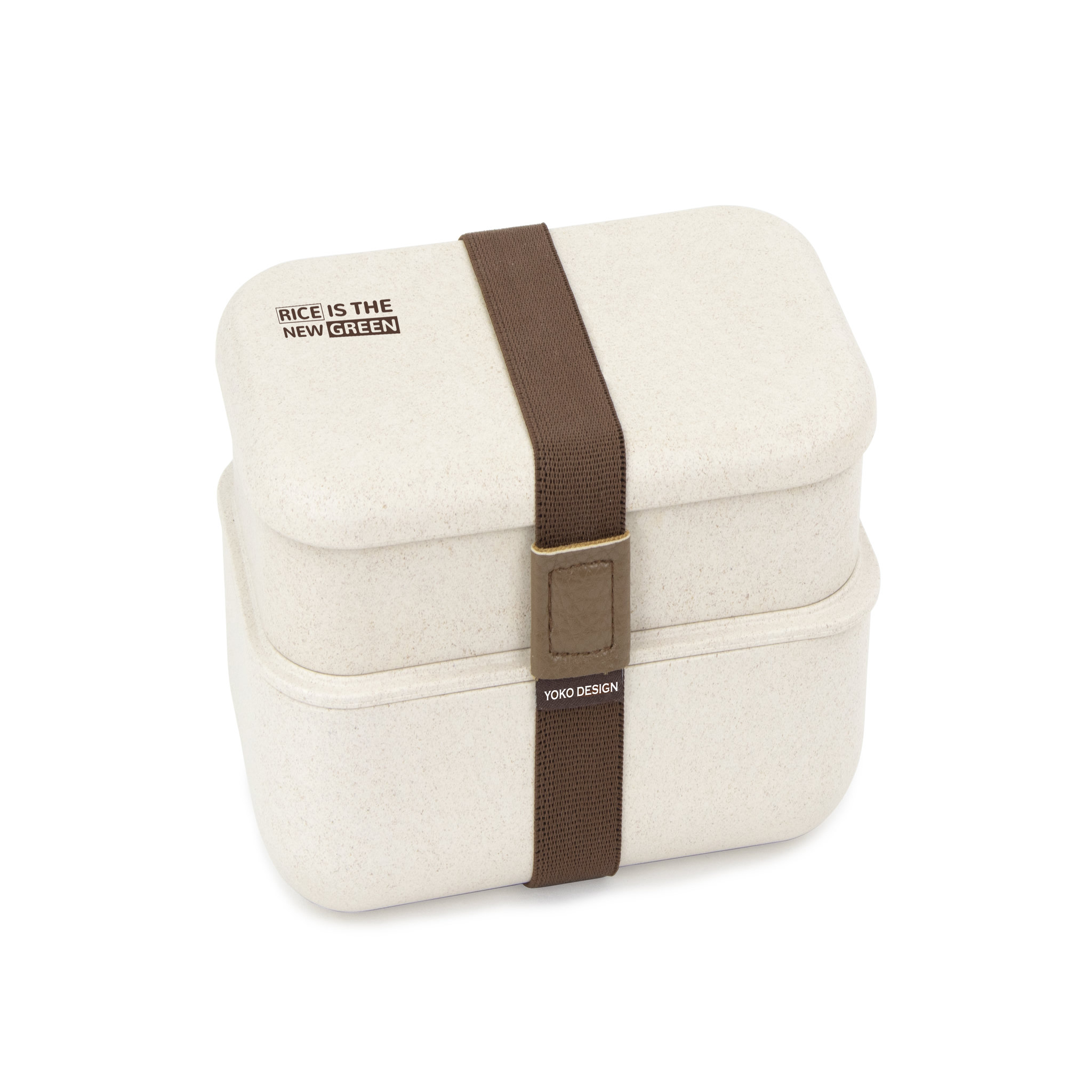 Voir la diapositive 1 : Lunch box 1,2L 2 compartiments en fibre de riz