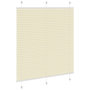 Voir la diapositive 4 : VIDAXL Store plisse creme 115x150cm largeur du tissu 114,4cm polyester