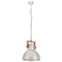 Voir la diapositive 3 : VIDAXL Lampe suspendue industrielle 25 W Argente Rond 40 cm E27