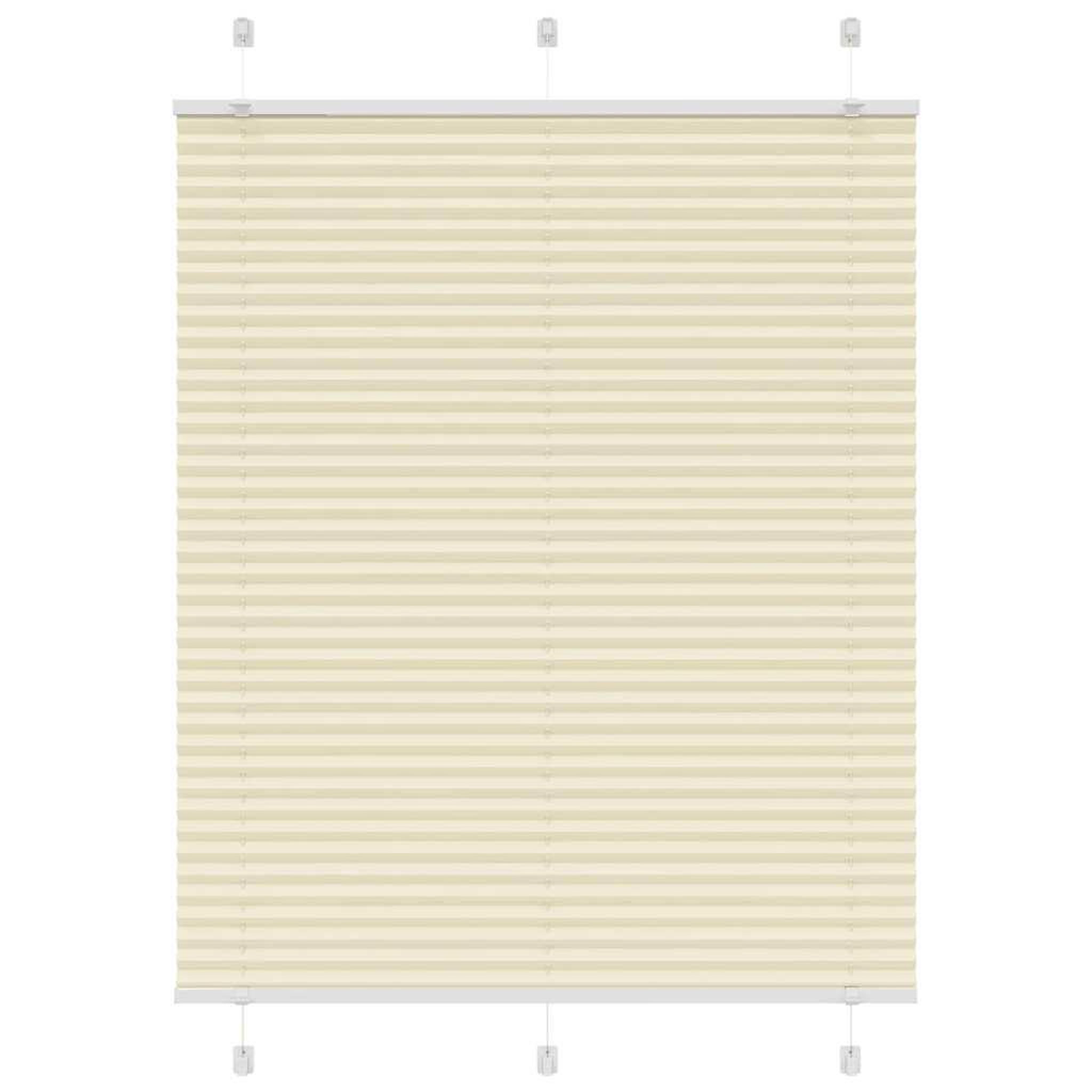 VIDAXL Store plisse creme 110x150cm largeur du tissu 109,4cm polyester