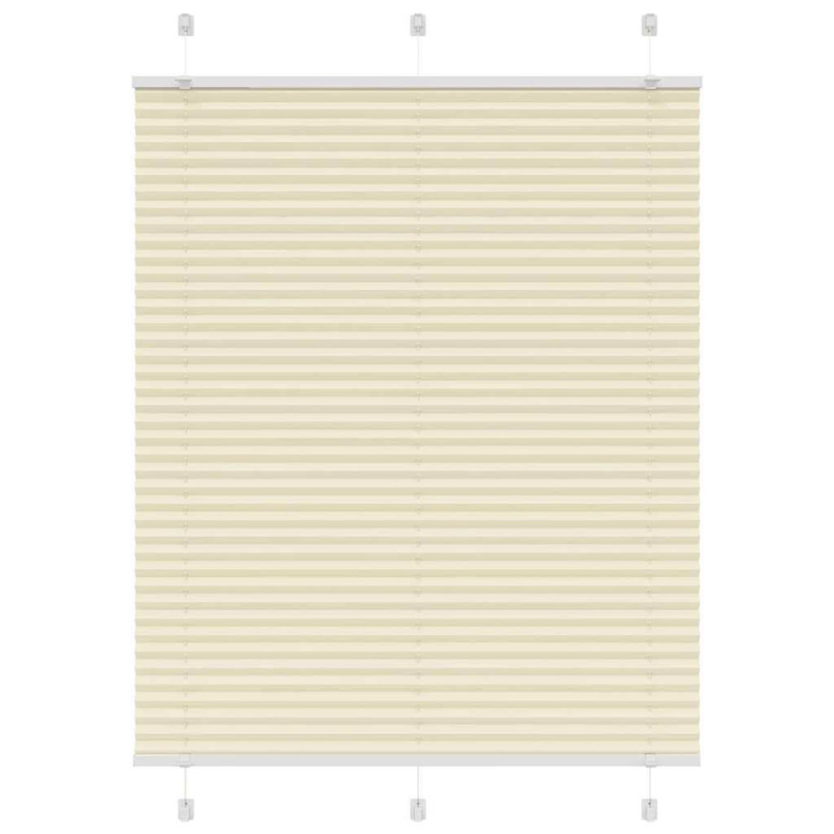VIDAXL Store plisse creme 110x150cm largeur du tissu 109,4cm polyester
