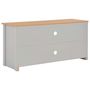 Voir la diapositive 4 : VIDAXL Meuble TV Gris 120x39x58 cm