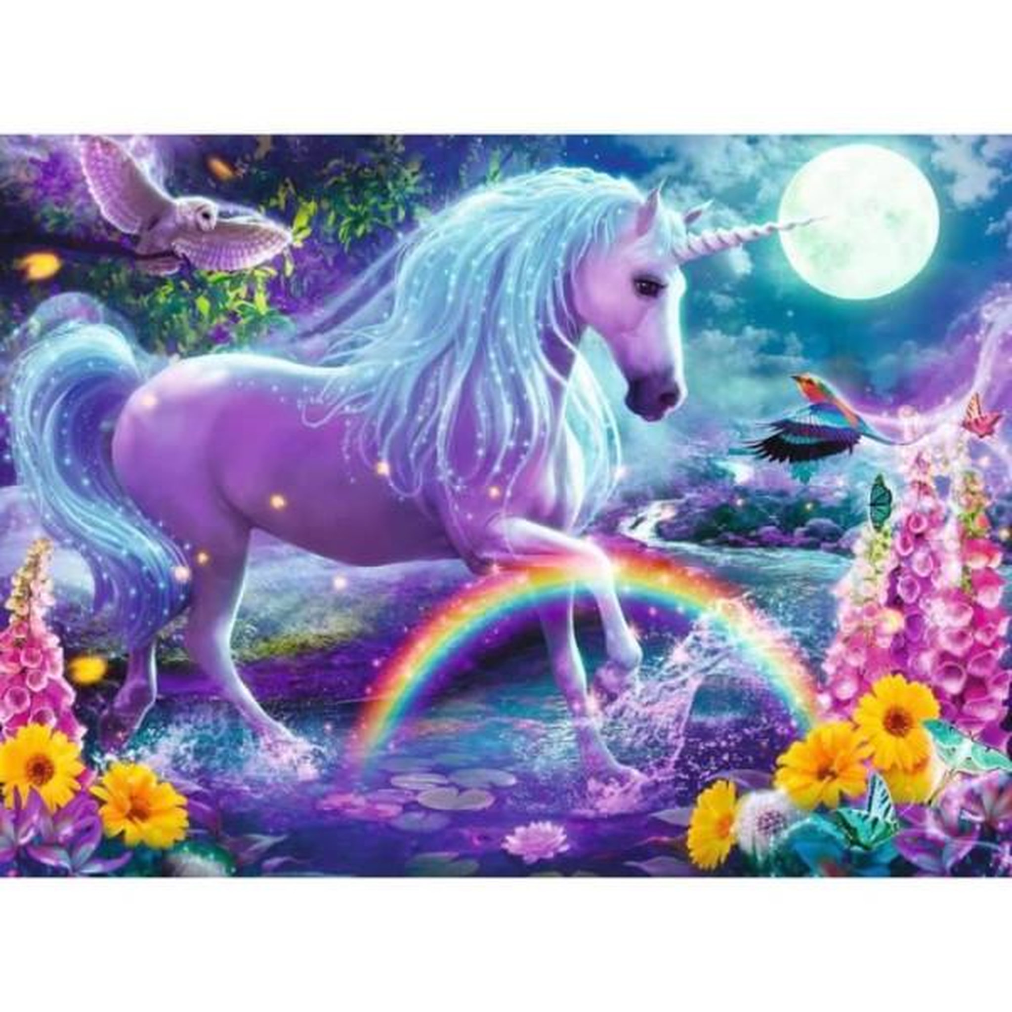 RAVENSBURGER Puzzle enfant 100 pieces xxl - licorne scintillante - ravensburger