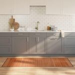 VIDAXL Tapis rectangulaire marron 70x200 cm bambou