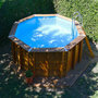 Voir la diapositive 2 : Ubbink Piscine bois Sunwater 4,10 x 1,20 m liner bleu - Ubbink