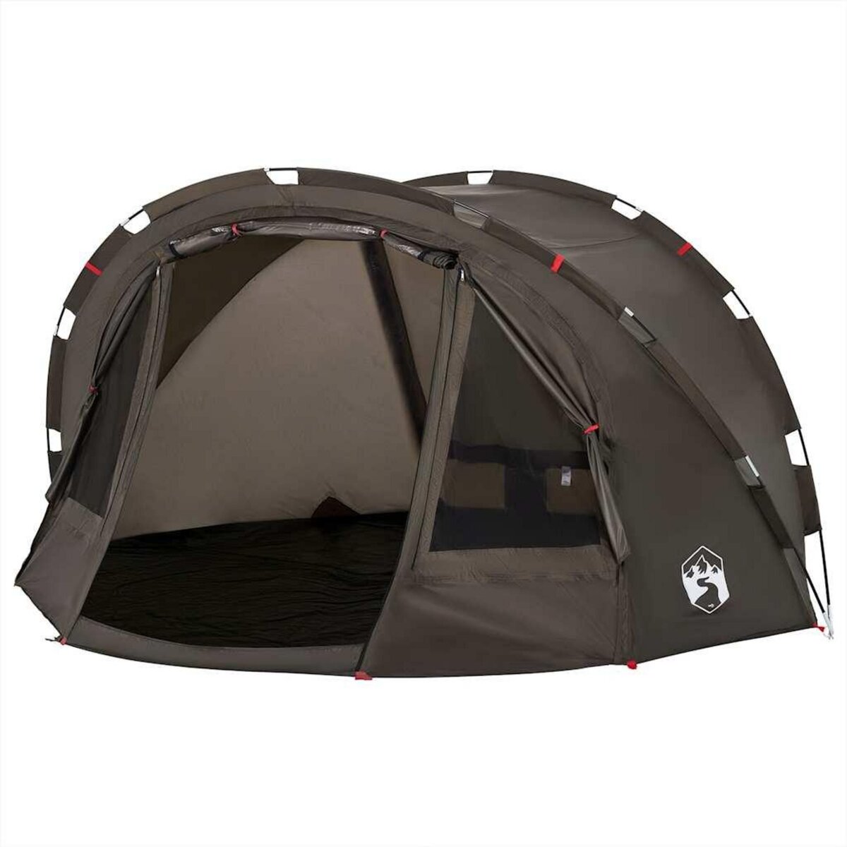 VIDAXL Tente de peche 4 personnes marron impermeable
