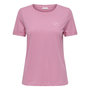 Voir la diapositive 2 : JACQUELINE DE YONG T-shirt Rose/Blanc Femme JDY Kitty