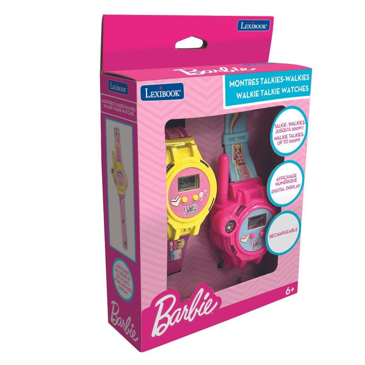 Lexibook Montre digitale talkie-walkie Barbie portée 200 m