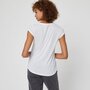 IN EXTENSO T-shirt manches courtes blanc imprimé palmiers femme