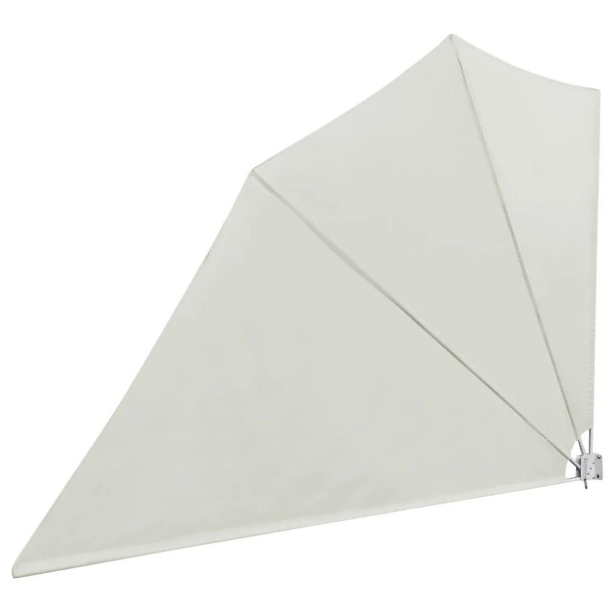 VIDAXL Auvent lateral pliable de balcon Creme 160 x 240 cm