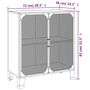 Voir la diapositive 6 : VIDAXL Armoire de rangement Gris 72x36x82 cm Metal et MDF