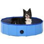 Voir la diapositive 1 : VIDAXL Piscine pliable pour chiens Bleu 80x20 cm PVC