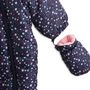 Voir la diapositive 2 : IN EXTENSO Combipilote à pois avec moufles bébé fille