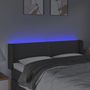 Voir la diapositive 4 : VIDAXL Tete de lit a LED Gris fonce 147x16x78/88 cm Tissu