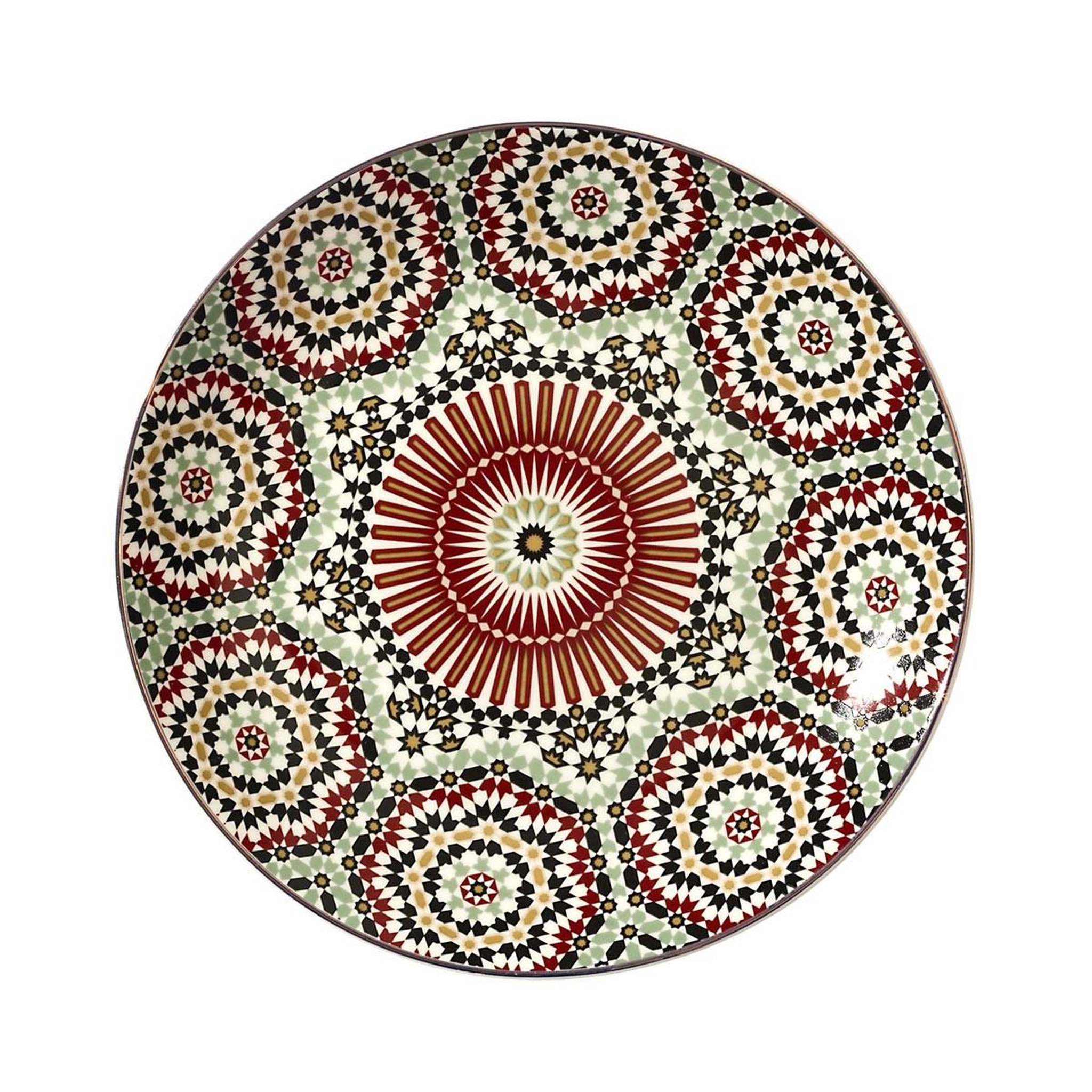 The Home Deco Factory Lot de 6 assiettes à dessert  zahra  20cm multicolore