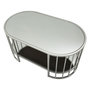Voir la diapositive 4 : Paris Prix Table Basse Miroir  Smire  90cm Argent