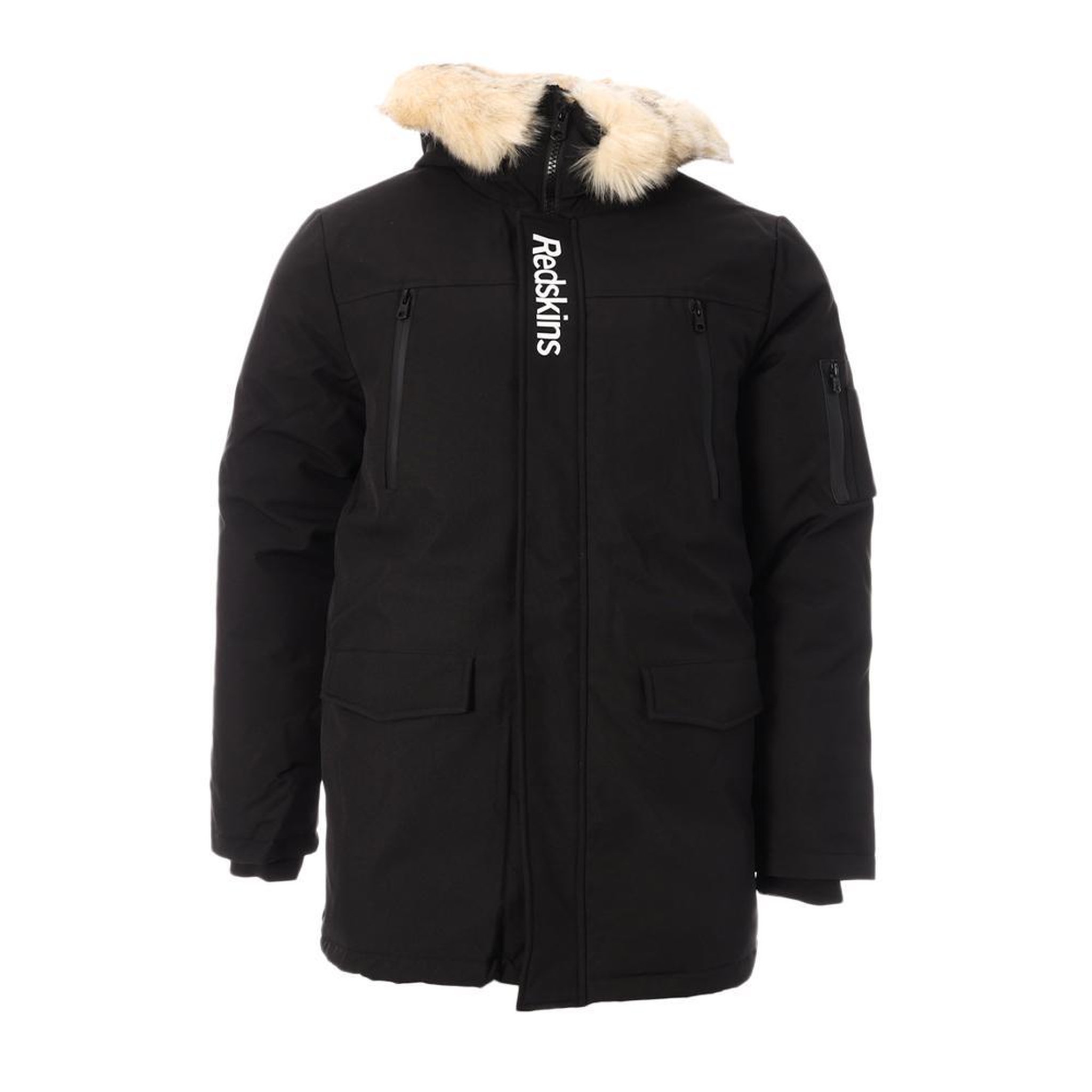 REDSKINS Parka noire homme redskins 1001. Coloris disponibles : Noir