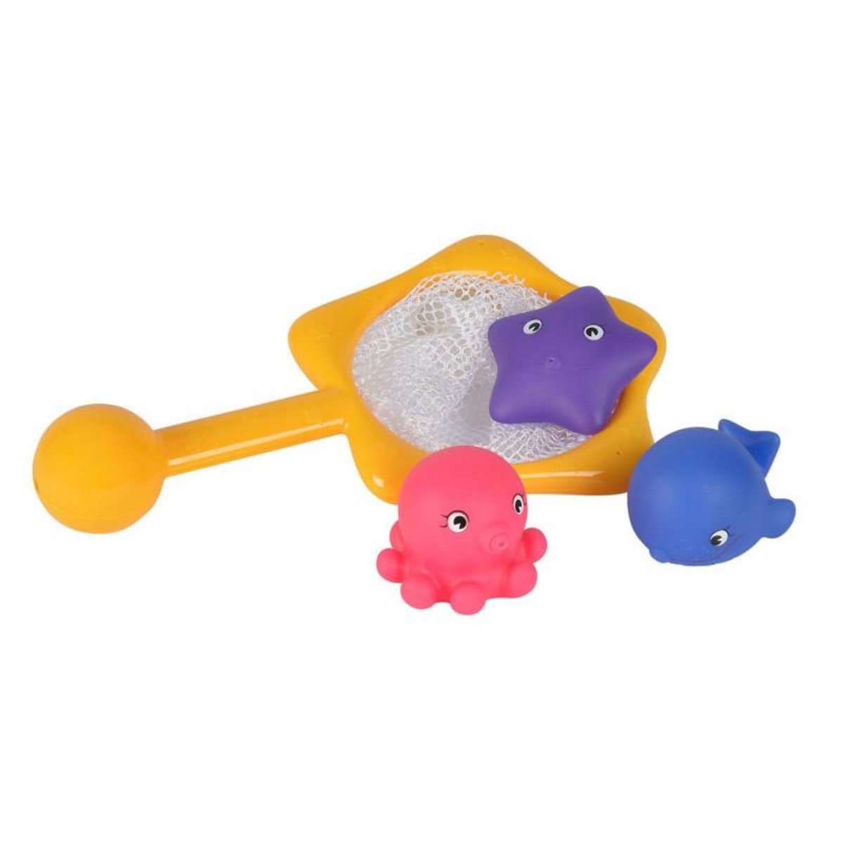ABC ABC bath animals with landing net, 4 pcs.
