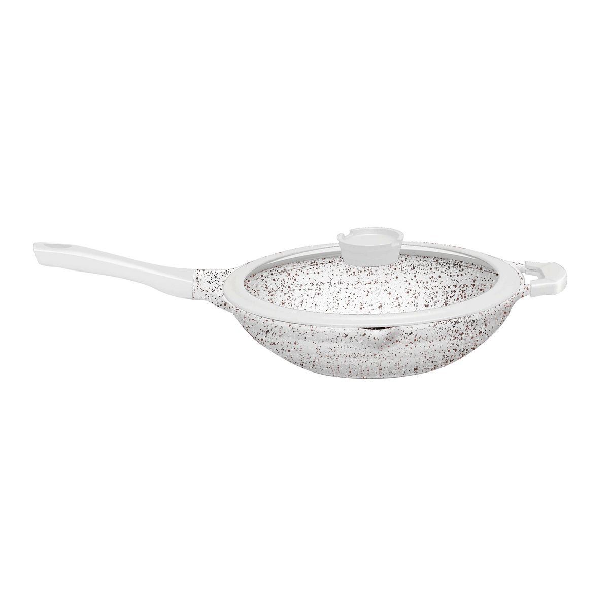 ROSSETTO Sauteuse 28cm effet pierre en fonte d'aluminium
