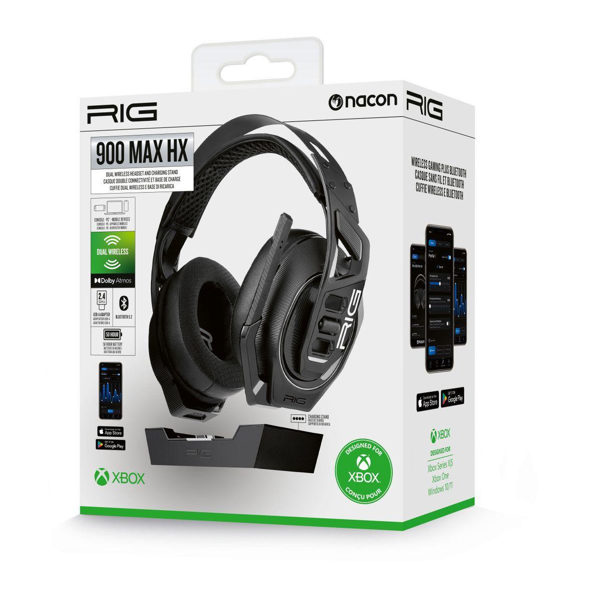 Voir la diapositive 2 : NACON Casque gamer RIG 900 MAX HS