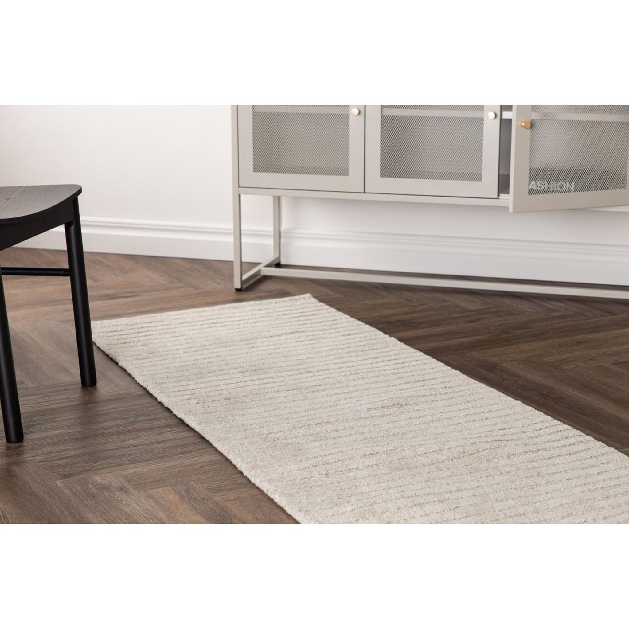 Voir la diapositive 5 : Paris Prix Tapis design  milton  70x200cm gris clair