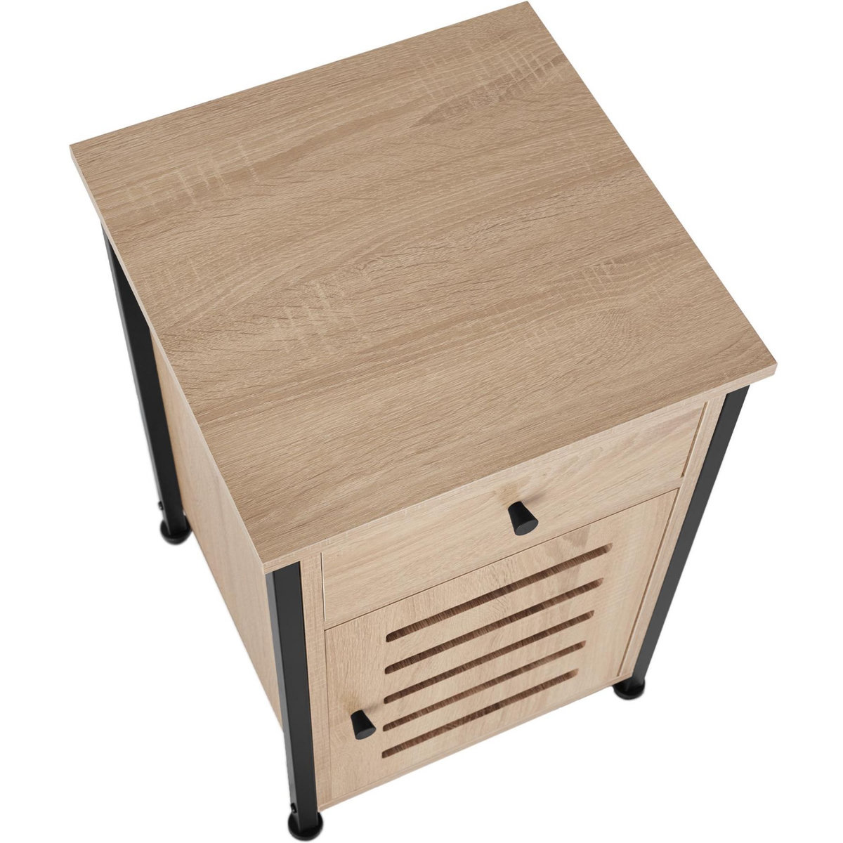tectake Table de chevet Style industriel 40 x 42 x 605 cm