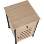 Voir la diapositive 4 : tectake Table de chevet Style industriel 40 x 42 x 605 cm